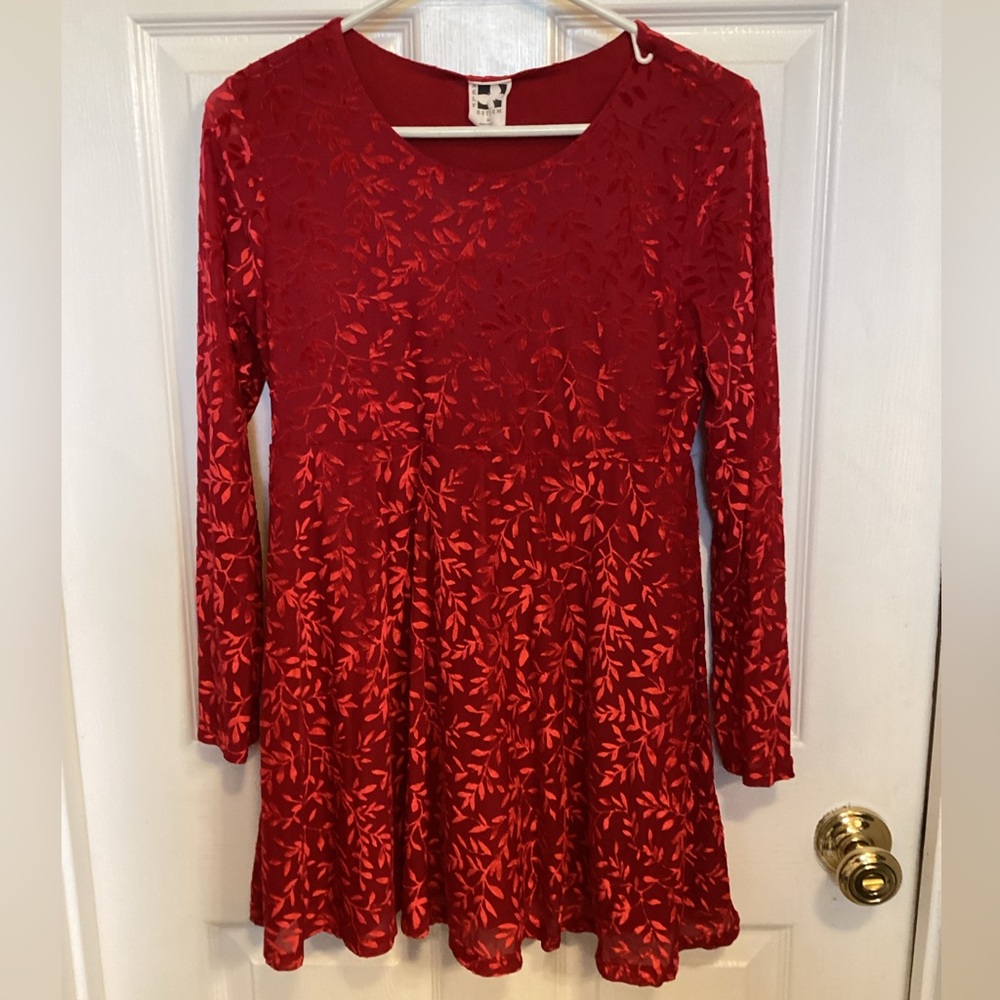 Self Esteem Red Floral Dress